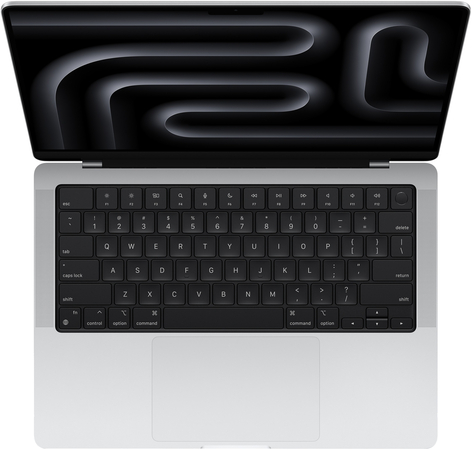 Apple MacBook Pro 14 MR7J3 Silver (M3 8-Core, GPU 10-Core, 8GB, 512GB), Цвет: Silver / Серебристый, Жесткий диск SSD: 512 Гб, Оперативная память: 8 Гб, изображение 2