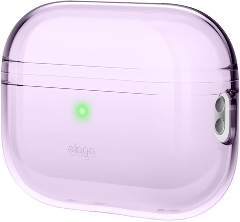 Чехол для AirPods Pro 2 Elago Clear case Lavender, Цвет: Purple / Сиреневый