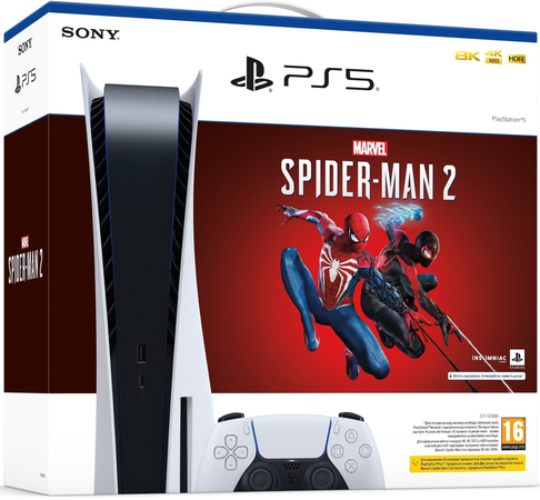 Игровая консоль Sony Playstation 5 White + Spider Man 2, изображение 8