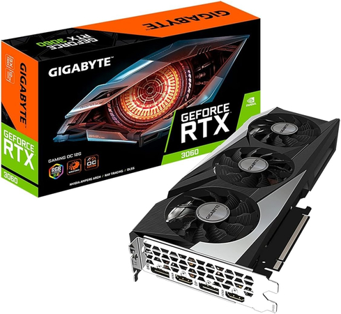Видеокарта GIGABYTE GeForce RTX 3060 GAMING OC (LHR) (GV-N3060GAMING OC-12GD 2.0), изображение 8