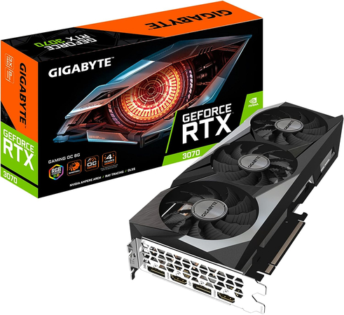 Видеокарта GIGABYTE GeForce RTX 3070 GAMING OC (LHR) (GV-N3070GAMING OC-8GD 2.0), изображение 8