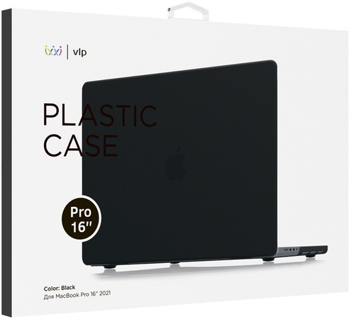 Чехол VLP Plastic Case для MacBook Pro 16'' 2021, черный, Цвет: Black / Черный, изображение 2