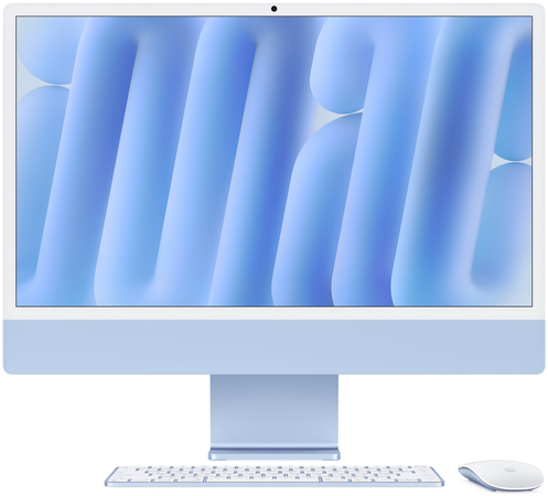 Apple iMac 24" M4 10GPU/24GB/512GB Blue (MD2T4) 2024, Общий объем твердотельных накопителей (SSD): 512 ГБ, Объем оперативной памяти: 24 ГБ, Цвет: Blue / Голубой