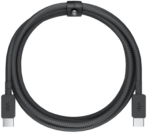 Кабель VLP Nylon USB C - USB C  2m Black, Цвет: Black / Черный