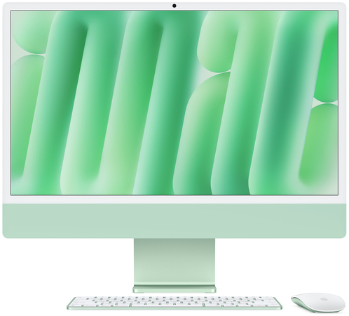 Apple iMac 24" M4 10GPU/24GB/512GB Green (MD2Q4) 2024, Общий объем твердотельных накопителей (SSD): 512 ГБ, Объем оперативной памяти: 24 ГБ, Цвет: Green / Зеленый