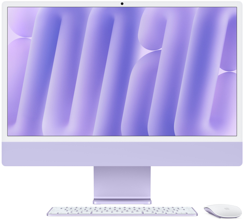 Apple iMac 24" M4 8GPU/16GB/256GB Purple (MWUH3) 2024, Общий объем твердотельных накопителей (SSD): 256 ГБ, Объем оперативной памяти: 16 ГБ, Цвет: Purple / Сиреневый