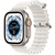 Apple Watch Series Ultra 49mm Titanium Case With White Ocean Band, Цвет: White / Белый, Возможности подключения: GPS + Cellular