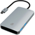 USB-хаб uBear Link Hub 7 in 1 для устройств с разъемом USB-C серый, Цвет: Grey / Серый