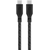 Кабель зарядный uBear Trend Cable USB-C/USB-C 2.4м, 140W черный, Цвет: Black / Черный