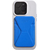 Картхолдер для телефона Moft SNAP-ON Premium с усиленными магнитами + магнитное кольцо экокожа Movas Сапфир, Цвет: Blue / Синий