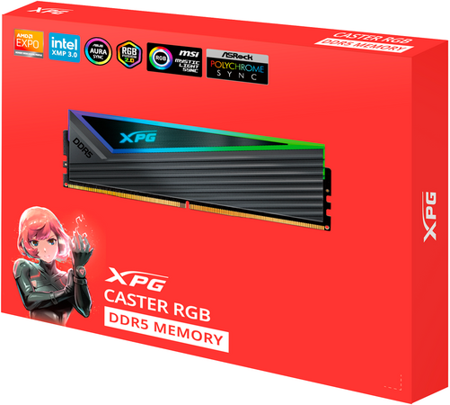 Оперативная память ADATA XPG CASTER RGB (AX5U6400C4016G-DCCARGY) 32 ГБ, изображение 5