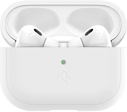 Защитный чехол Spigen Silicon Fit with Strap for AirPods Pro 1 / 2 White/Grey, изображение 5