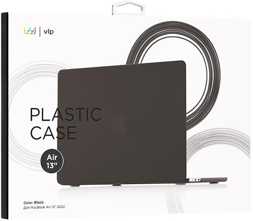Чехол для MacBook Air 13'' M2 VLP Plastic Case Black, изображение 2