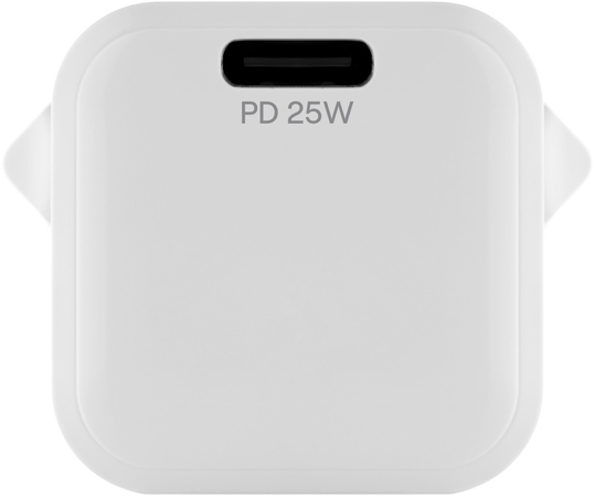 Сетевое зарядное устройство uBear Pulse 25 (USB-C) белый, изображение 3