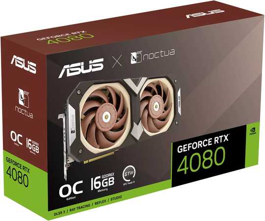 Видеокарта ASUS GeForce RTX 4080 Noctua OC Edition (RTX4080-O16G-NOCTUA), изображение 14