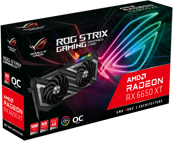 Видеокарта Asus AMD Radeon RX 6650 XT ROG Strix OC Edition (ROG-STRIX-RX6650XT-O8G-GAMING), изображение 11