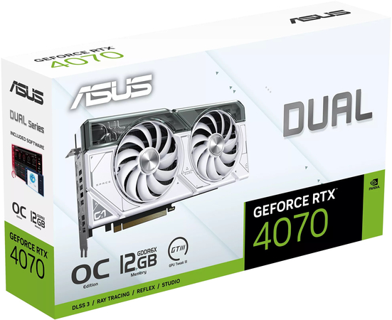 Видеокарта ASUS GeForce RTX 4070 Dual White OC Edition (DUAL-RTX4070-O12G-WHITE), изображение 12