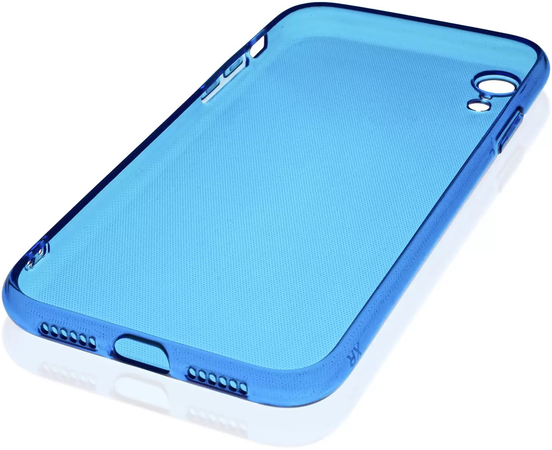 Чехол для iPhone XR Brosco Neon Синий, Цвет: Blue / Синий, изображение 4