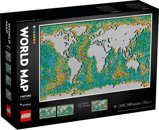 Конструктор Lego Art Карта мира (31203), изображение 7