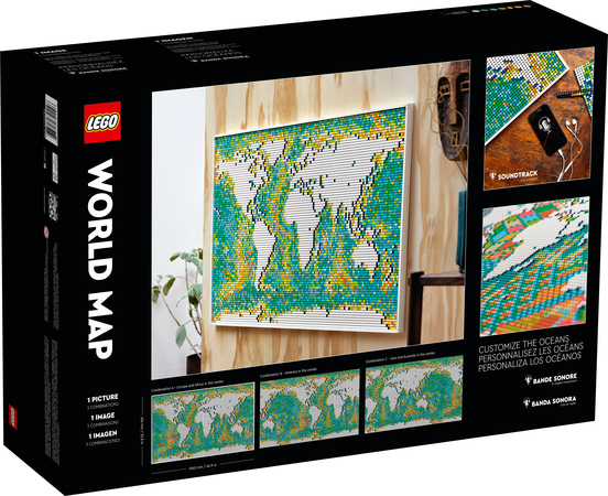 Конструктор Lego Art Карта мира (31203), изображение 8