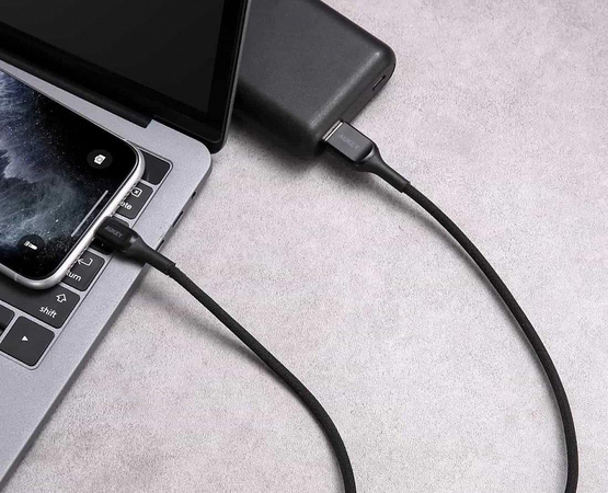 Кабель Aukey Kevlar USB-A to Lightning (CB-AKL1-BL) 1.2m (Black), изображение 3
