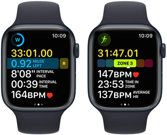 Apple Watch Series 8, 41 мм, корпус из алюминия цвета «тёмная ночь», спортивный ремешок цвета «тёмная ночь», Экран: 41, Цвет: Midnight / Тёмная ночь, Возможности подключения: GPS, изображение 5