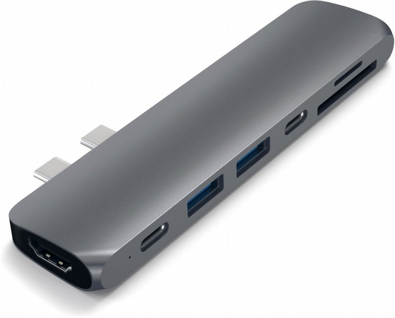 USB-хаб Satechi Aluminum Pro Hub Macbook Pro Sp.Grey (ST-CMBPM)