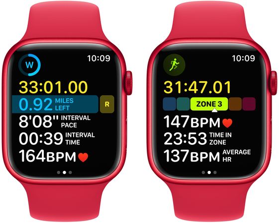 Apple Watch Series 8 45mm GPS Red Aluminum Case with Red Sport Band, Экран: 45, Цвет: Red / Красный, Возможности подключения: GPS, изображение 5