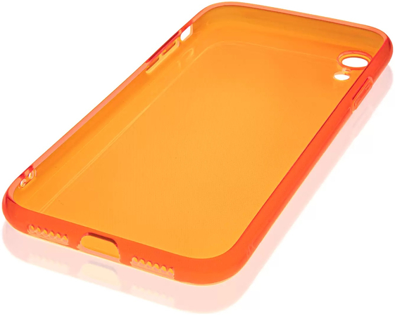 Чехол для iPhone XR Brosco Neon Оранжевый, Цвет: Orange / Оранжевый, изображение 4