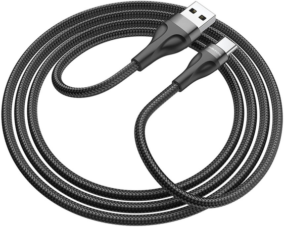 Кабель Borofone USB-A to USB-C BX61 Black, изображение 4