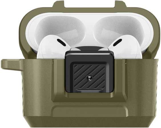 Защитный чехол Spigen Lock Fit Airpods Pro 1 / 2 Vintage Khaki, Цвет: Arctic Camouflage / Хаки, изображение 9