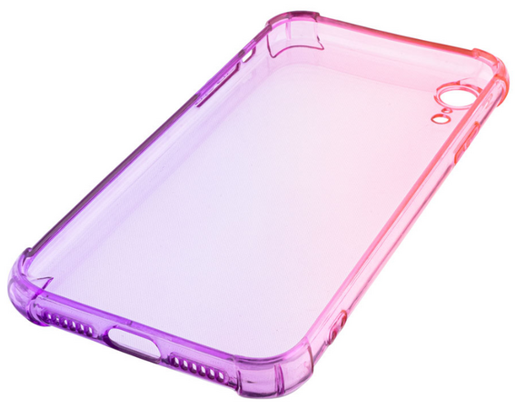 Чехол для iPhone XR Brosco HARDTPU Фиолетово-розовый, изображение 2