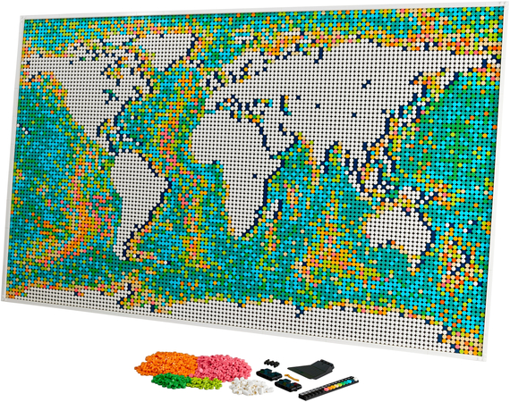 Конструктор Lego Art Карта мира (31203), изображение 5