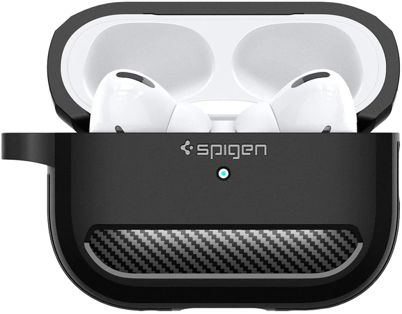 Защитный чехол Spigen Rugged Armor Apple AirPods Pro 1 / 2 Matte Black, изображение 3