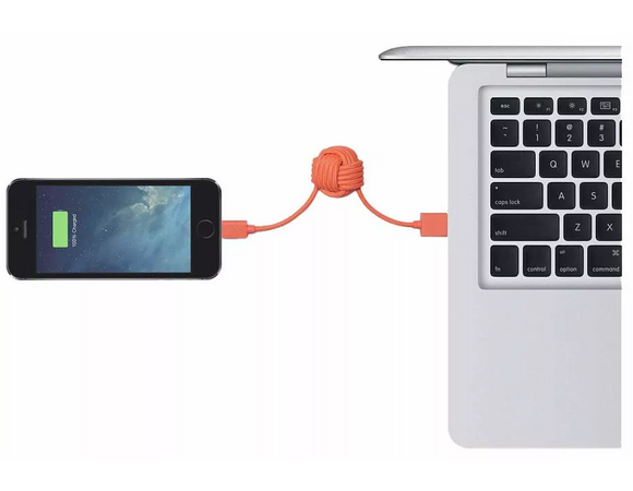 Кабель Native Union Lightning to USB KEY Cable Оранжевый, изображение 3