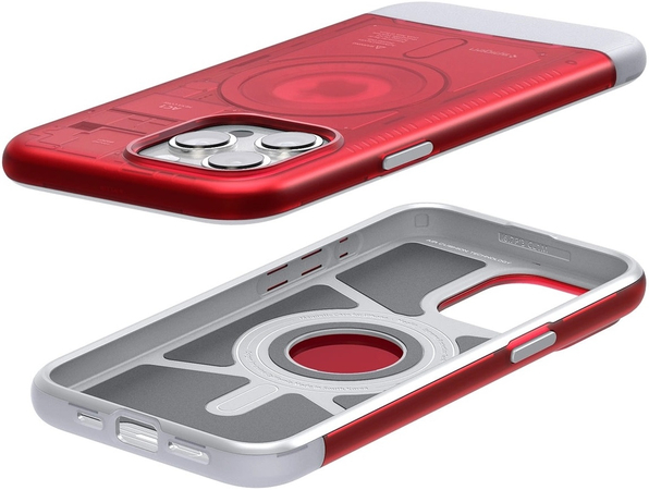 Чехол для iPhone 15 Pro Spigen Classic C1 MagSafe, ruby, Цвет: Red / Красный, изображение 5