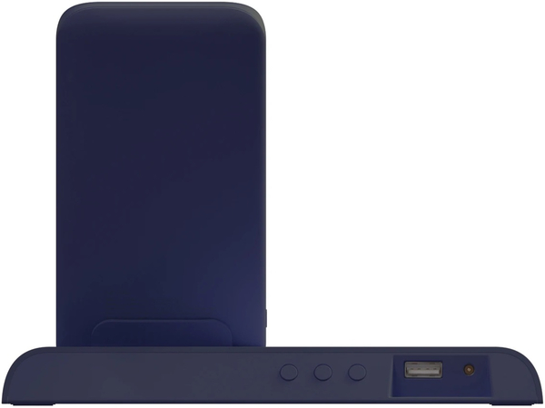 Внешний аккумулятор 10000мАч Interstep PB10DQi PRO док-станция Type-C PD синий, Цвет: Blue / Синий темный, изображение 2