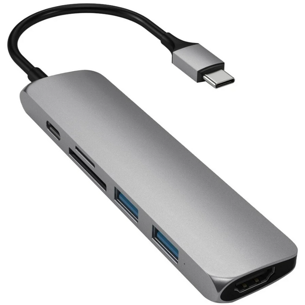 USB-хаб Satechi Multiport Adapter V2 Type-C Space Gray