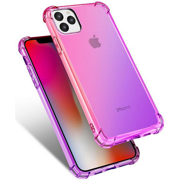 Чехол для iPhone 11 Pro Max Brosco HARDTPU Фиолетово-розовый