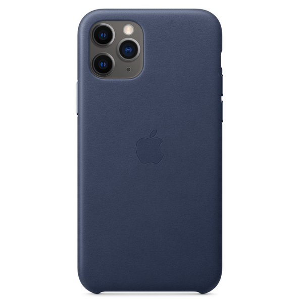 Чехол Apple для iPhone 11 Pro Leather Case Midnight Blue (оригинал)