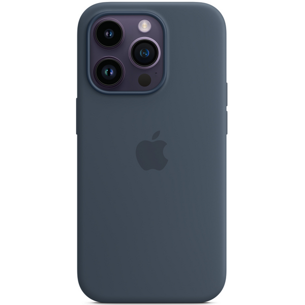 Чехол для iPhone 14 Pro Silicone Case Storm Blue