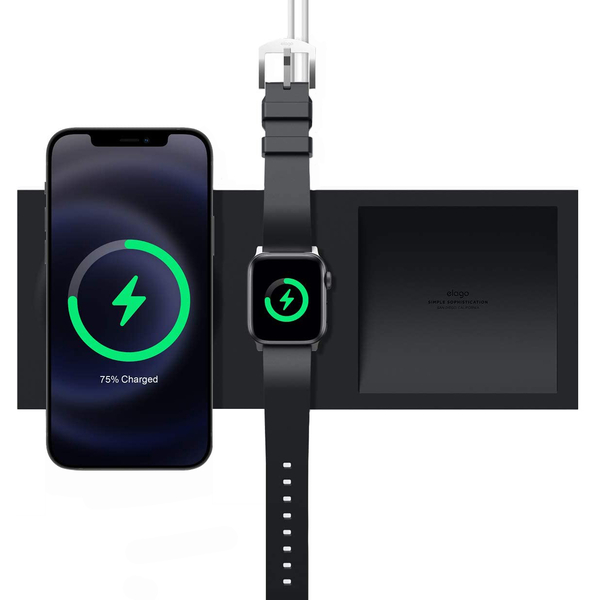 Стенд Elago MagSafe Tray Duo для iPhone/Apple Watch Black, Цвет: Black / Черный