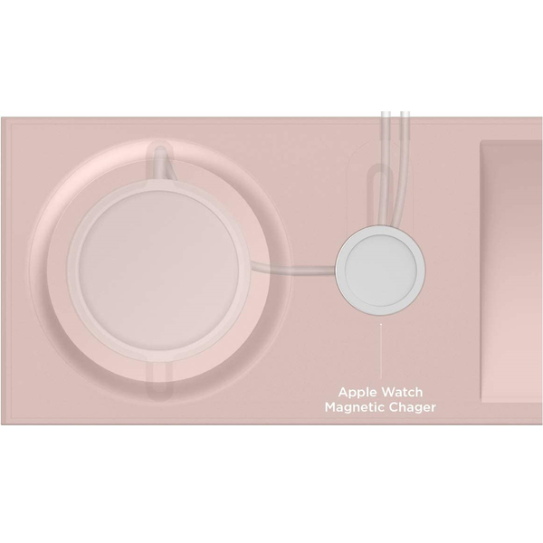 Стенд Elago MagSafe Tray Duo для iPhone/Apple Watch Sand Pink, Цвет: Pink / Розовый, изображение 3
