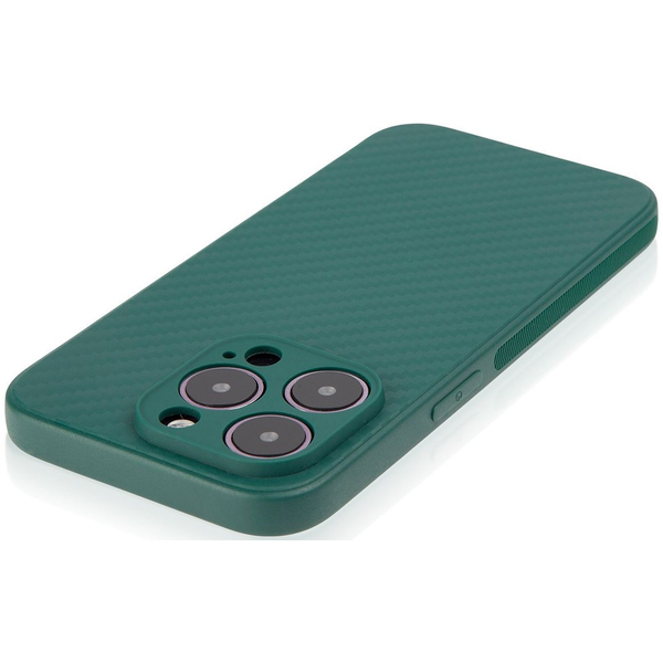 Чехол для iPhone 14 Pro Brosco Carbon Dark Green, изображение 3