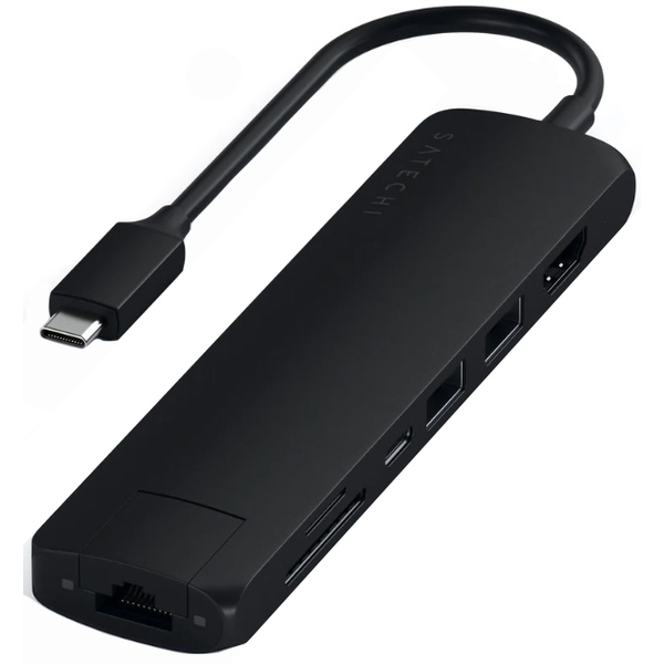 USB-хаб Satechi Aluminum Multi-Port Adapter with Ethernet Type-C Black