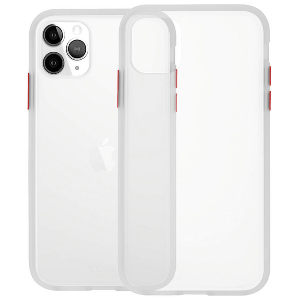 Чехол для iPhone 11 Pro Brosco STTPU Бело-красный, изображение 3