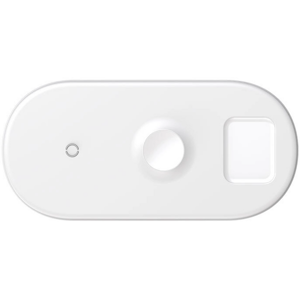 Беспроводное зарядное устройство Baseus, 3in1 Wireless Charger, 7.5W, White, Цвет: White / Белый