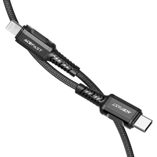 Кабель ACEFAST C1-01 USB-C to Lightning Black, изображение 3