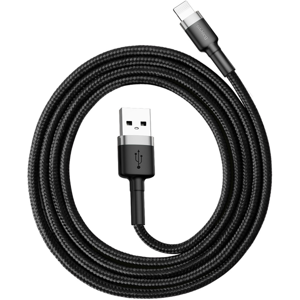 Кабель Baseus, Lightning to USB, 2.4A , Grey