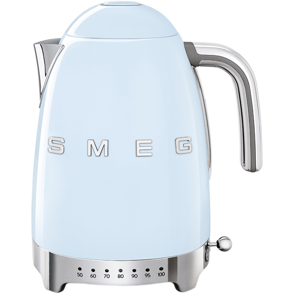 Чайник электрический SMEG KLF04PBEU  с регулируемой температурой пастельный голубой, Цвет: Blue / Голубой